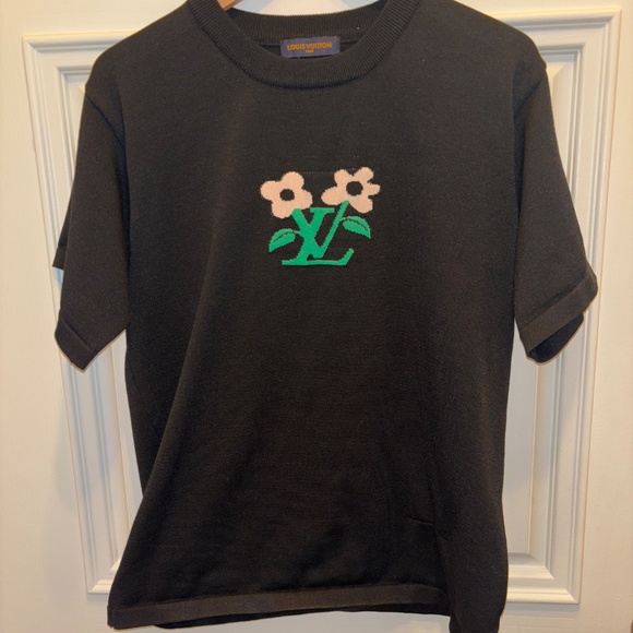 Authentic Louis Vuitton x Tyler the Creator M “Blooming” Black Sweater Shirt - Picture 2 of 16